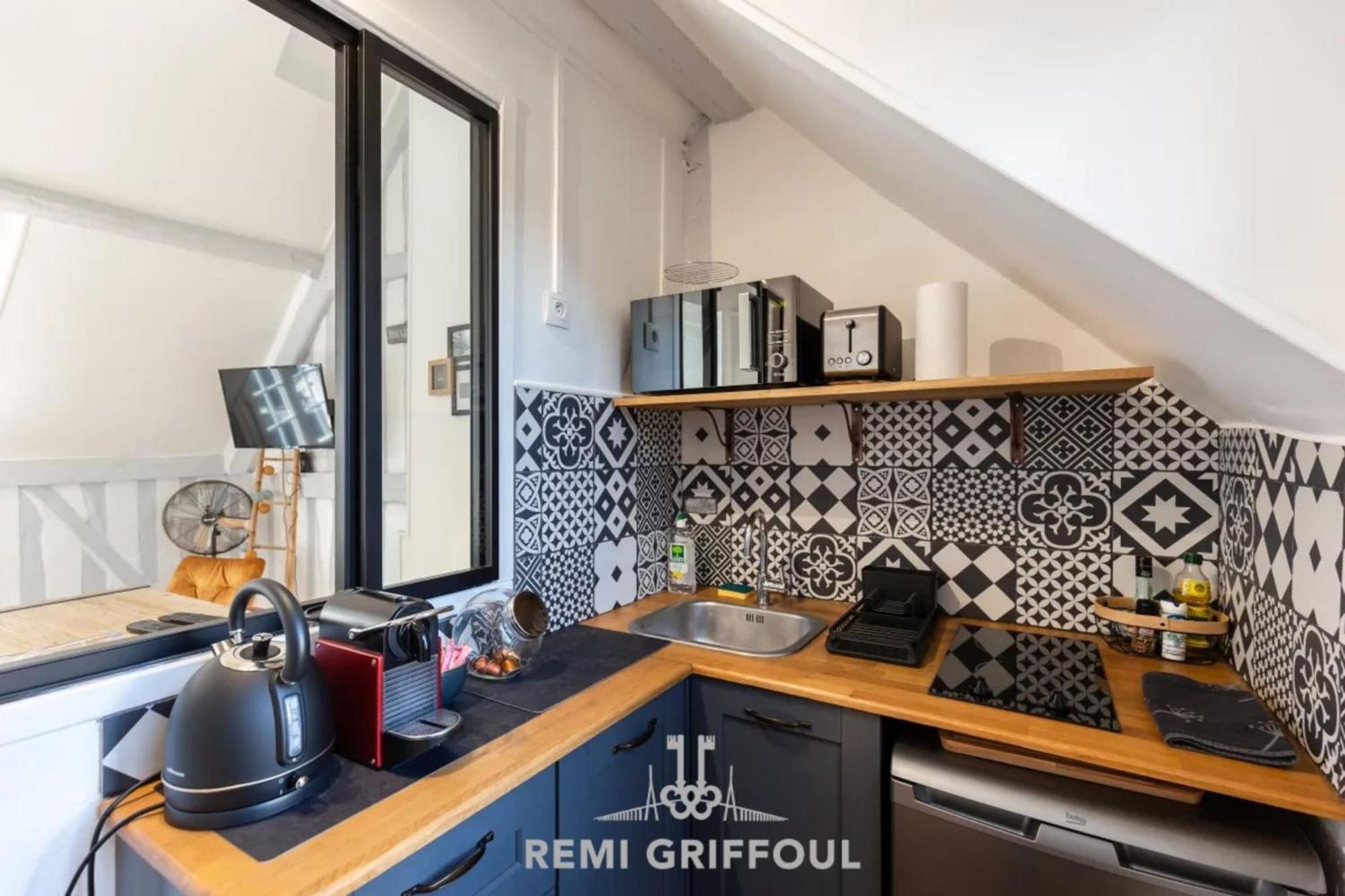 La Capucine Lovely Studio City Center Honfleur Exterior foto
